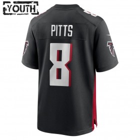 Maillot Atlanta Falcons Kyle Pitts 8 Nike Noir 2021 NFL Draft - Enfant